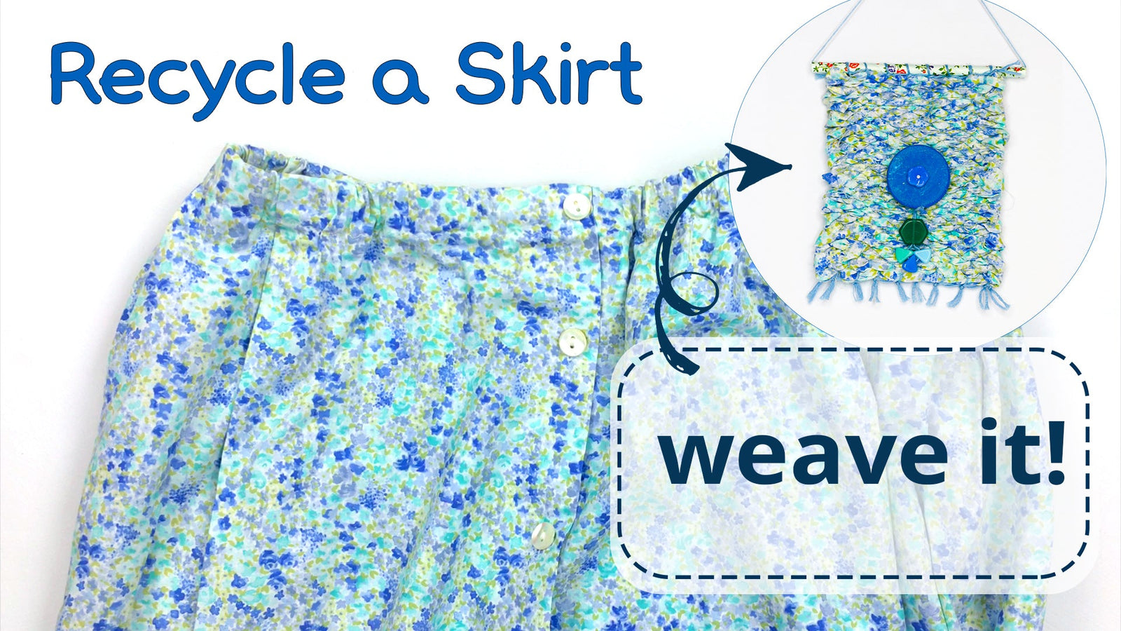 Recycle a Skirt- Weaving on a Little Loom