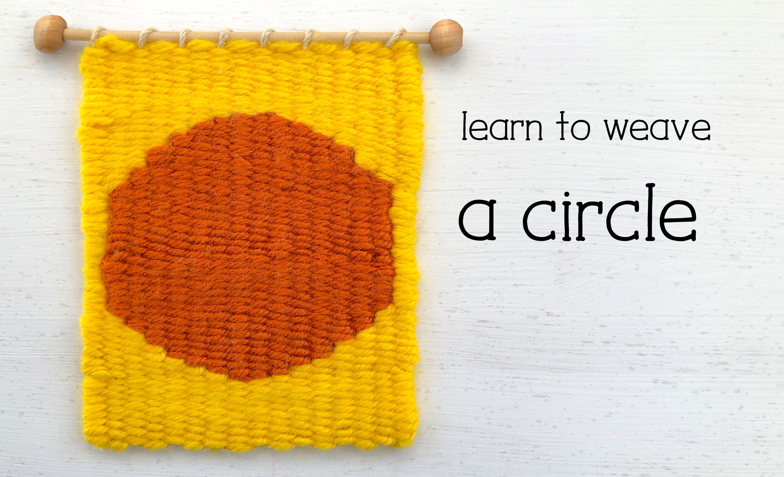 Learn to Weave a Circle on a Little Loom