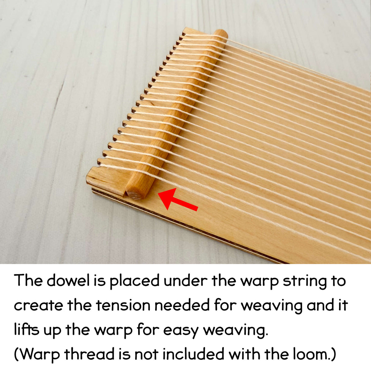 Sheila Loom - Small Wooden Loom - 5x8.5 Inches - 5 Dent