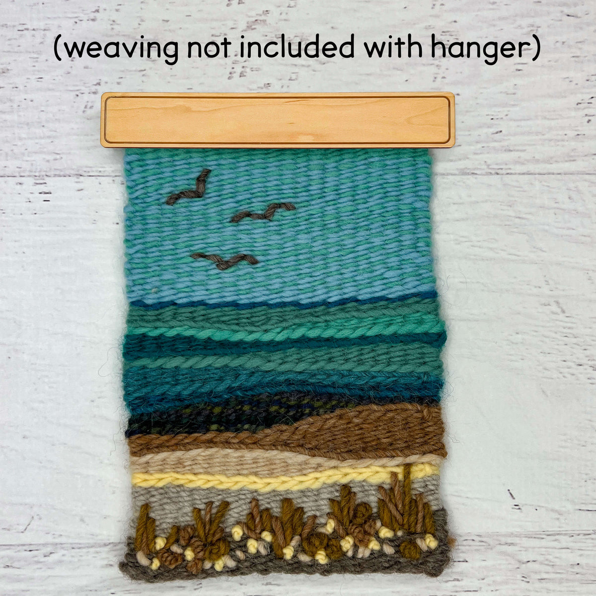 Wood Hanger - Hidden Hanging String - 9.25 Inches Wide