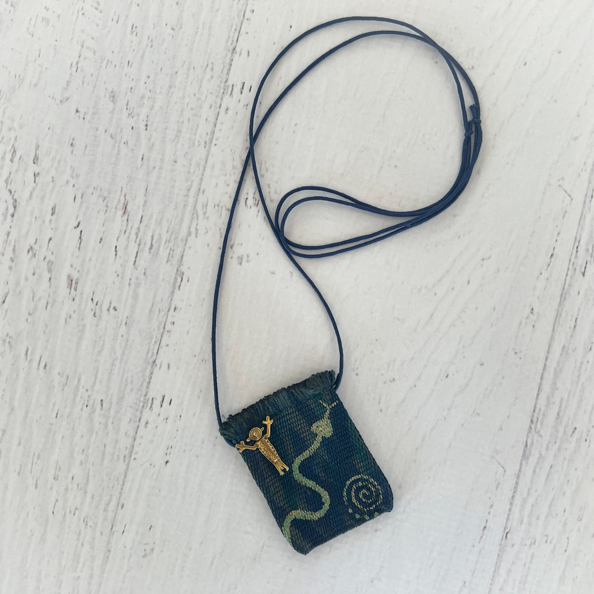 Handwoven Silk Amulet Bag - Snake