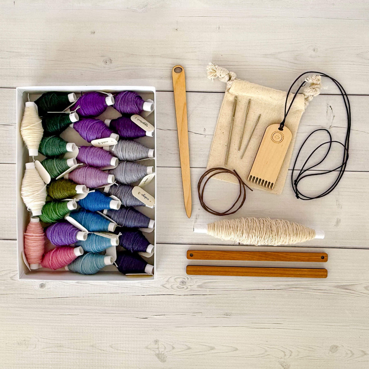 Moon and Mountains Yarn Kit + Weaving Supplies
