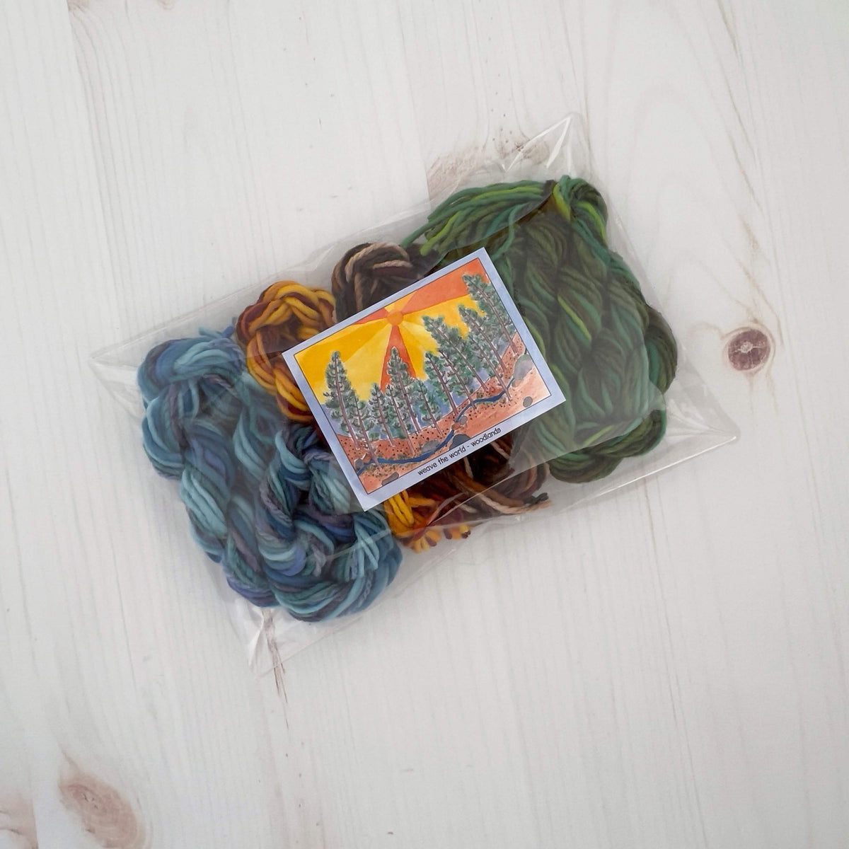 Weave the World - Mini Yarn Skeins - Colors of the Woodlands