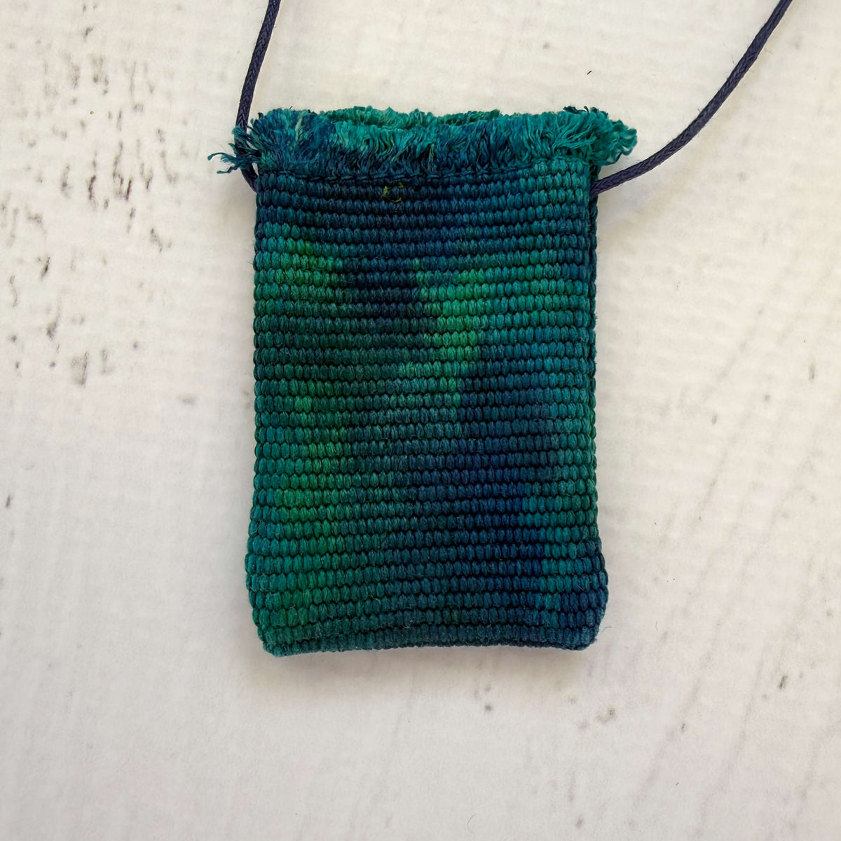 Handwoven Silk Amulet Bag - Lizard