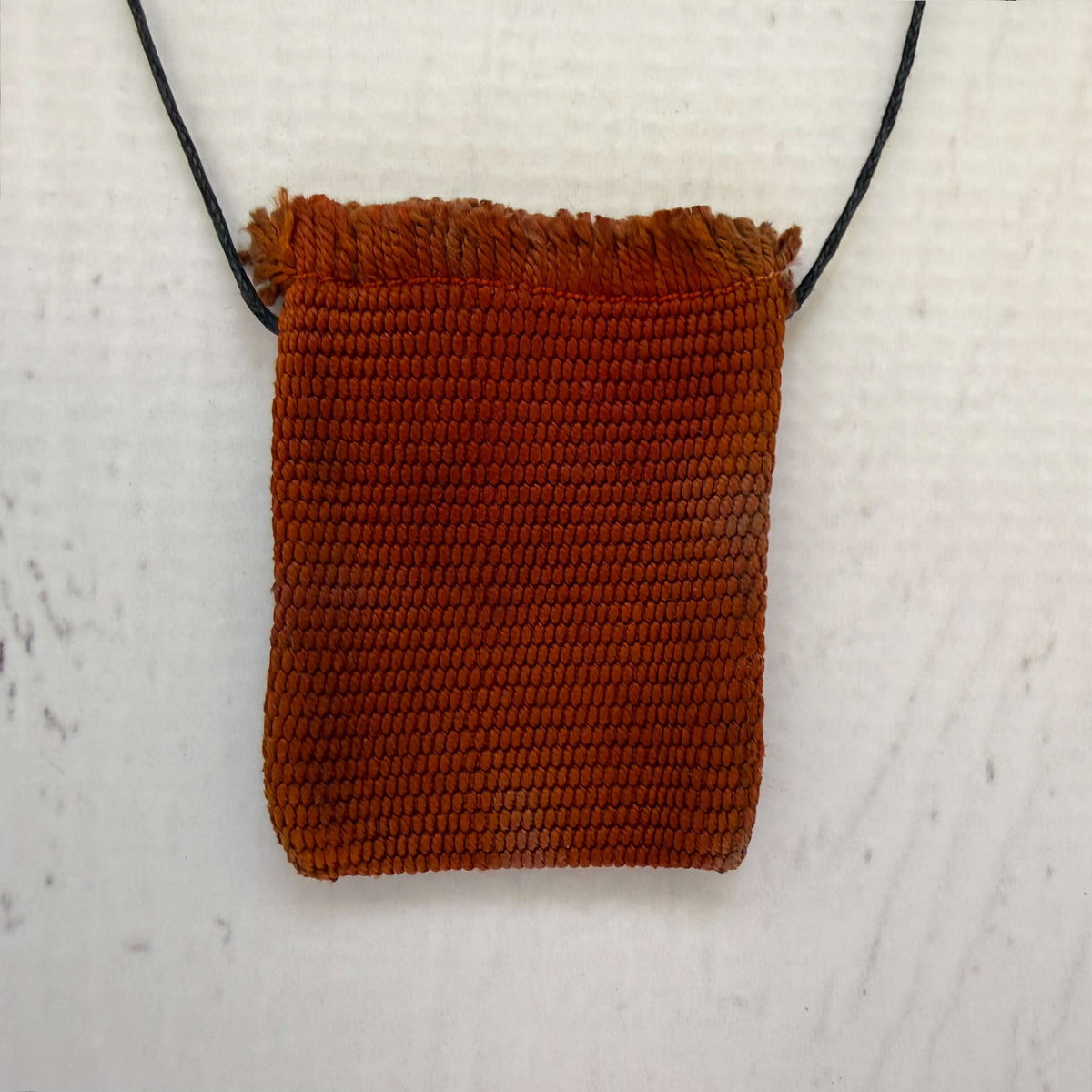 Handwoven Silk Amulet Bag - Mountain Goat