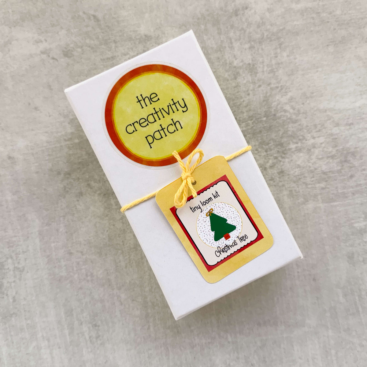 Tiny Loom  Kit- Handwoven Christmas Tree Ornament Kit