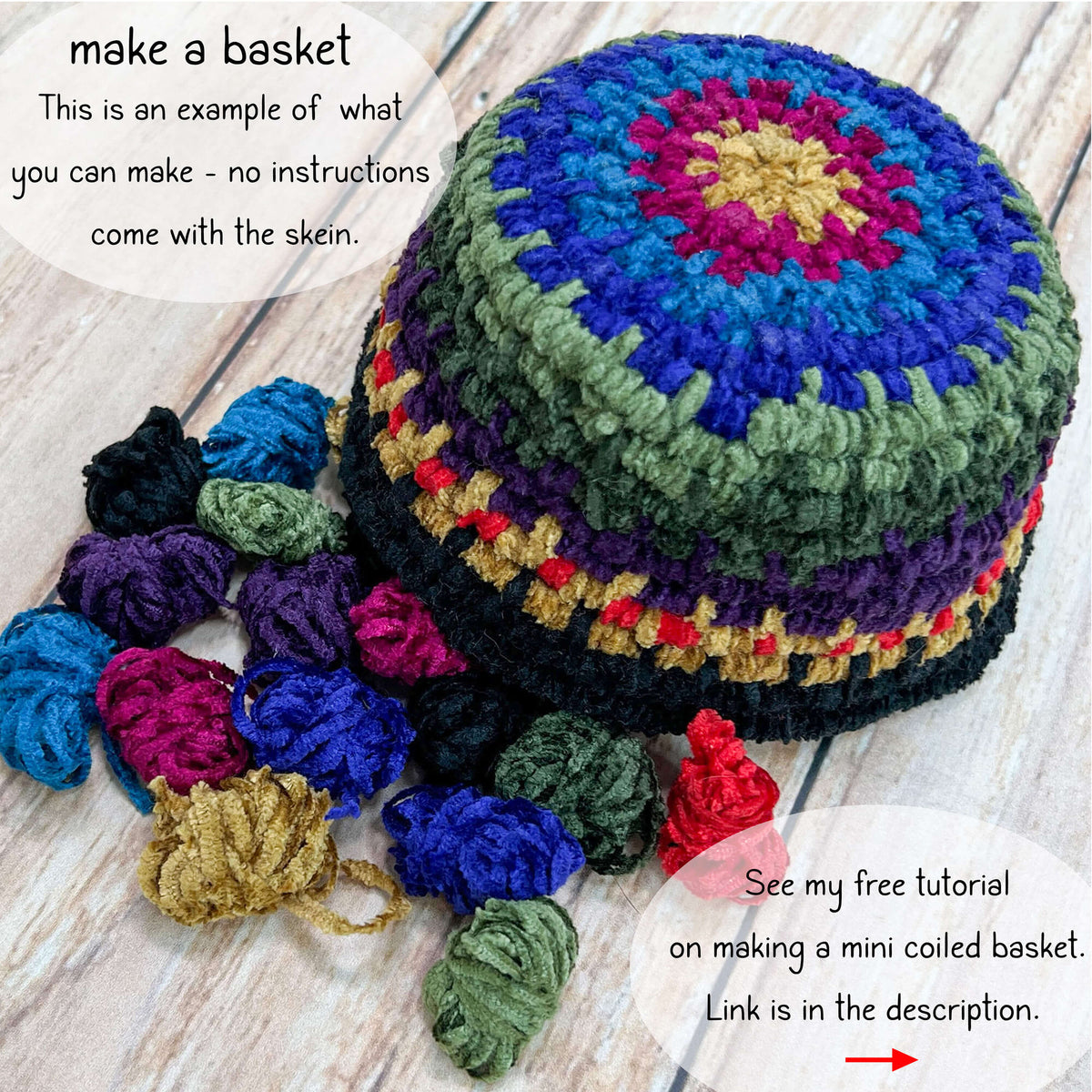 Mini Yarn Skein - Jewel Tones