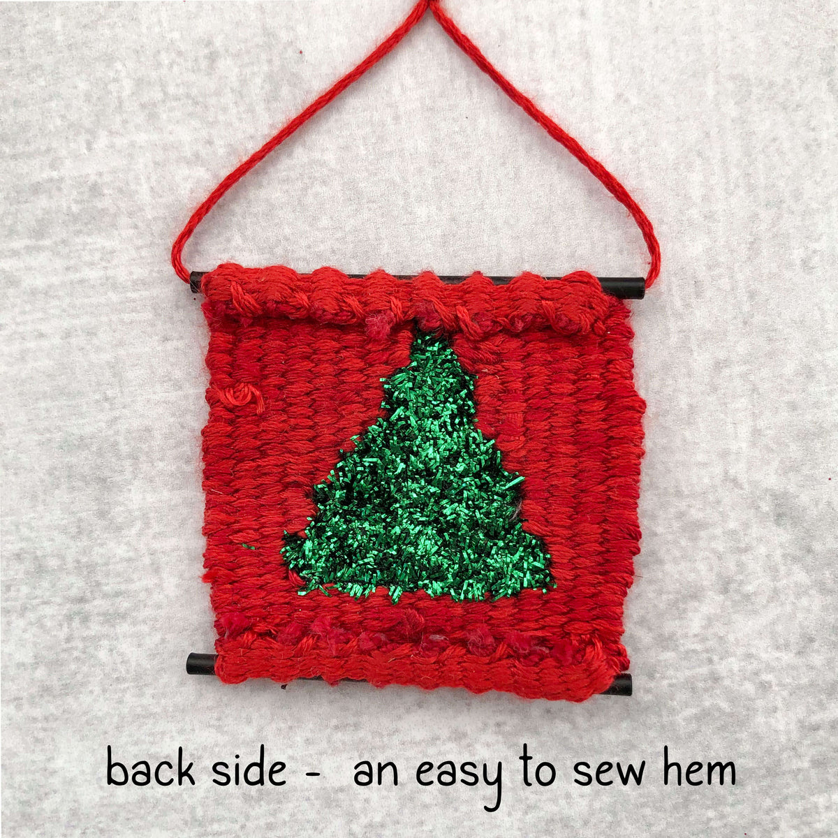Handwoven Christmas Tree Ornament Kit - without the loom